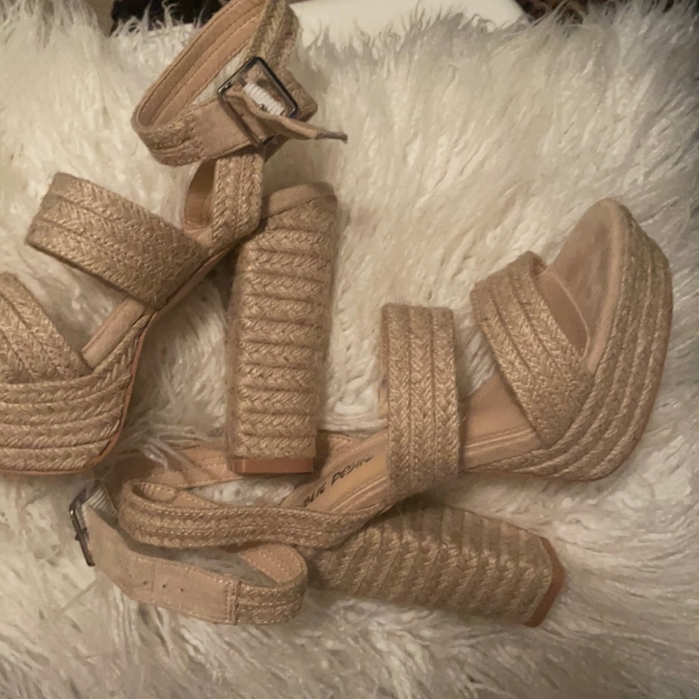 Rope block heels